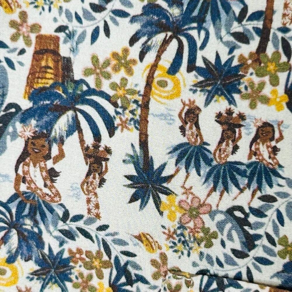 Rodd & Gunn Hawaiian Shirt Size L Tropical Hula Dancers S/S Cotton Button Up